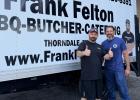 Trey Felton and Tim Patin at the 2026 Patin Construction Company Crawfish Boil. Contributed photo