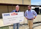 RWE and McCarthy Building Companies, Inc. donated $5,000 to Thorndale Elementary as well as helping fix it multiple areas. Photo courtesy of RWE