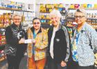 Members of KJZT Society #48 and the St. Monica Church Ladies Society joined together to hold a Christmas food drive benefiting the Cameron Thrift Store, delivering nonperishable food items on Tuesday, Dec. 16. KJZT Society #48 also donated $400 to support