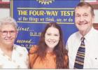 Lisa Condry, thrift store manager, and Tom Kelly, president of Cameron Area Christian Services, share updates on the store’s recent food bank expansion. They are joined by Elizabeth Williams (center), president of the Rotary Club of Cameron. Photo Court