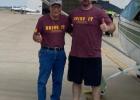 Pastor Jimmy Hinistroza and Trey Felton, Easterwood Airport. Photos Courtesy of Trey Felton Pastor Jimmy Hinistroza and Trey Felton, Easterwood Airport. Photos Courtesy of Trey Felton