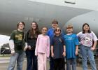 Front: Eden Sandlin, Mackenzie Holcombe, James Holcombe, Abigail Basonic Back: Noah Bradley, Maddie Basonic and Luke Holcombe. Photos Courtesy of Micah Holcombe