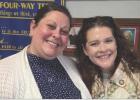 Jillian Morris, General Manager of the Cameron Herald, spoke to the club about her aspirations for the newspaper. Pictured with Elizabeth Williams, President of Cameron Rotary. Photo Courtesy of Chuck Dart
