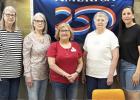 The Daughters of the American Revolution Three Missions Chapter of Milam County in Cameron installed new officers for 2026-2029 on May 16. Picture L to R: Donna Diver, Recording Secretary/Registrar; Donna Nichter, member; Leslie Watkins, Treasurer; Lue We