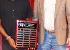 Tim Grice with Michael Lee for Most Valuable Player for Boys Track.