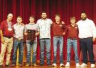 Yoemen Golf Team - Coach Pete Magre, Logan Akin, Mason Kuzel, Cade Patterson, Brody White, Hayden Bailey, Coach Edgar Luna