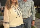 Mr. and Mrs. Bob McClaren, owners of 44 Farms, pictured at the Steak, Stein, and Wine Festival in Cameron. The couple played a key role in organizing the event alongside the Cameron Chamber of Commerce.