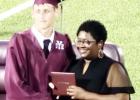 Hanson Kirk receives his diploma on Friday night. Photo Submitted by Misty Kirk