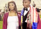 Amari Bryan and Chassidy Blaylock take a photo together after graduation on Friday night. Photo Submitted by Candice Katrice