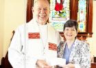 All Saints’ Receives Check to Support Ministry