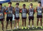 Cameron Yoe High School hosted the Dale Keen Invitational 2025 over the weekend, with the Yoemen varsity boy’s crosscountry team finished second in the Varsity Boy’s 5k Run. Team members, left to right, are Marbel Reducindo (4913), Vicente Sanchez (49