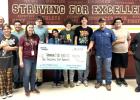 Members and sponsors of the Thorndale ISD Robotics Club pose for a photo with ExxonMobil Pipeline Company representative Bart Vance and the $2,100 grant check. Photo Courtesy of Thorndale ISD Members and sponsors of the Thorndale ISD Robotics Club pose for a photo with ExxonMobil Pipeline Company representative Bart Vance and the $2,100 grant check. Photo Courtesy of Thorndale ISD