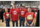 Heifer exhibitors Cheyenne Grace, Rekless Keen, Cooper Popham, and Rebecca Brown at the Heart of Texas Livestock Show. Photos Courtesy of Milano FFA