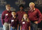 Front- Winston Walzel and Anna Kroeger, Back- Luke Holcombe, Aaron Ponnaiya, and Coach- Irby McWilliams Contributed photo Front- Winston Walzel and Anna Kroeger, Back- Luke Holcombe, Aaron Ponnaiya, and Coach- Irby McWilliams Contributed photo
