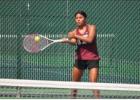 The Cameron Yoe team tennis squad battled hard against Marble Falls last Thursday as district play continued but came up short on the scoreboard. Contributed photos