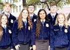 Yoe FFA Officer Team: President - Jett Vaculin, Vice President - Owen Graham, Secretary - Bailey Aderle, Treasurer - Claire Kopriva, Reporter - Shawn Leifete, Sentinel - Angelynn Vega, Student Advisor - Natalynn Freeman