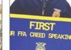 The Yoe FFA chapter is state-bound after an impressive performance at the Area 12 Leadership Development Event contest, where five students advanced to the state level. Freshman Kate Kopriva led the way, earning first place in Greenhand Creed Speaking, se