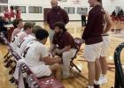 The Milano Eagles take a timeout to discuss strategy during their game with the Burton last Tuesday at home. Check out how the Eagles and other area teams did last week in our basketball results section. Courtesy of Milano High School FB page
