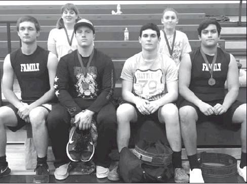 The Thorndale powerlifting team competed in the Cameron Yoe meet on Saturday. Miles Liles placed first in the 220-pound boys’ weight class, with Ridic Meraz finishing fourth in the same division. Lauren Newton was the second overall girl in the 148-poun