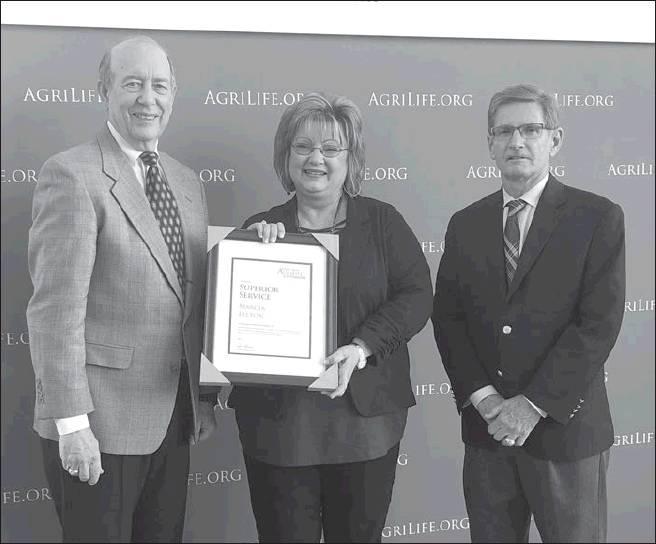 It was a big day in College Station for Milam County Extension on Jan. 8. Thorndale resident Marcia Felton was honored with the Texas A&amp;amp;M AgriLife Extension Superior Service Award. She has served as the office manager for the Milam County Extension Of